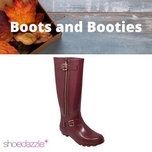 NWOT Shoe Dazzle Arya Rain Boots